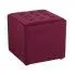 Zdjęcie produktu Kwadratowa pufa Desir - bordowa.