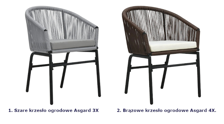 Produkt Zestaw 2 brązowych krzeseł ogrodowych z rattanu - Asgard 4X
