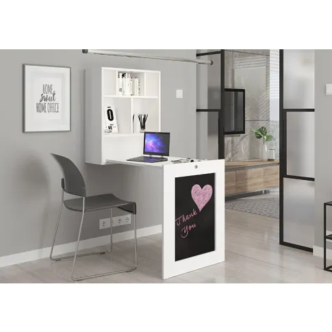 Zdjęcie małe białe biurko komputerowe Fires | Edinos.pl