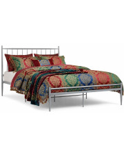 Szare metalowe łóżko industrialne 120x200 cm - Bumlo w sklepie Edinos.pl