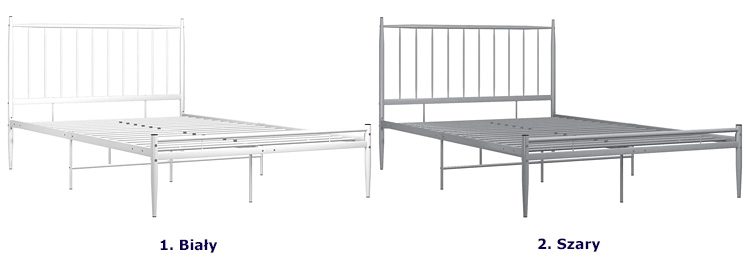 Dostępne kolory łóżka z metalu Bumlo