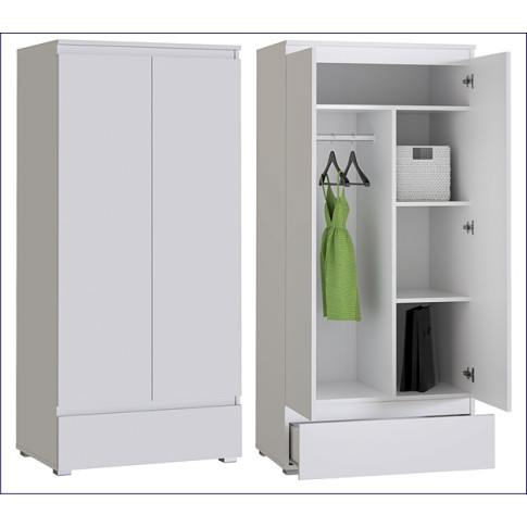 Prezentacja białej szafy Egrof 10X