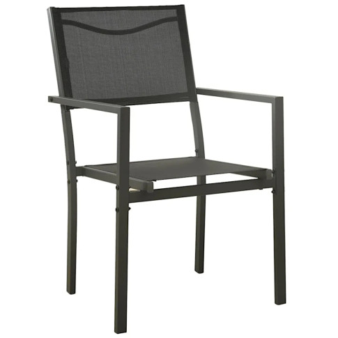 Czarne krzesła do ogrodu Istimor