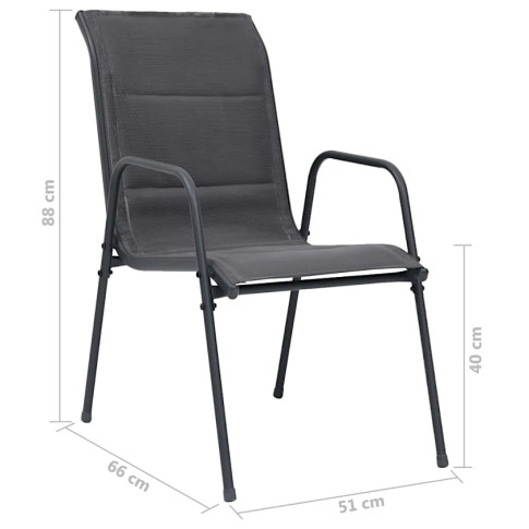 Wymiary krzesła Miriel 