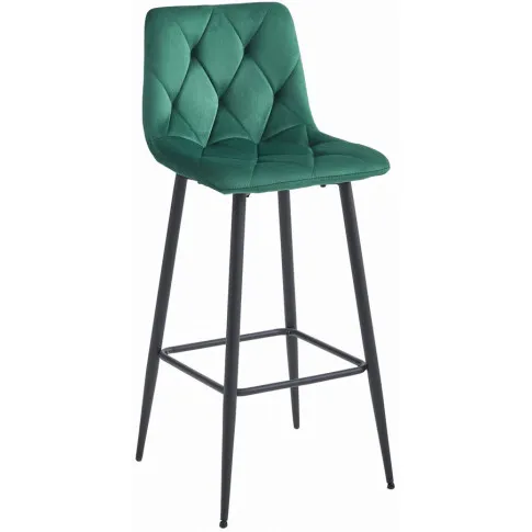 Ciemnozielony hoker metalowy barowy Efir