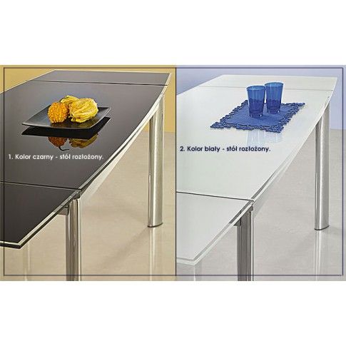 Szczegółowe zdjęcie nr 4 produktu Rozkładany stół Lartes - czarny