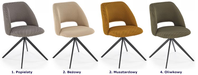Dostępne kolory krzesła Dalvik