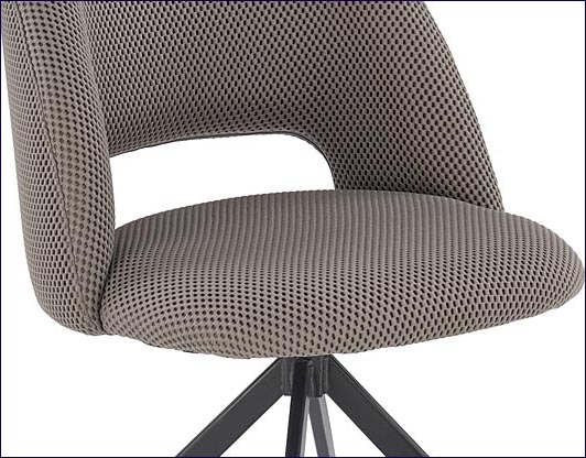 Krzesło tapicerowane tkaniną membranową szarą Dalvik