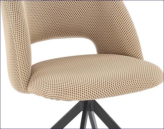 Krzesło tapicerowane tkaniną membranową beżową Dalvik