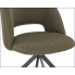 krzesło z tapicerką membranową oliwkowe Dalvik
