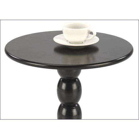 czarny stolik do kawy w stylu boho  Lindy