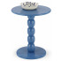 niebieski okrągły stolik kawowy Lindy
