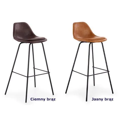 Zdjęcie hoker Lavon ciemny brąz do baru jadalni | Edinos.pl