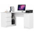 Zdjęcie produktu Białe biurko gamingowe narożne z szufladami - Osmen 3X.