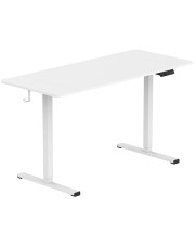 Białe biurko elektryczne do pracy na stojąco - Rucal 5X