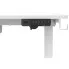 Szczegółowe zdjęcie nr 4 produktu Białe biurko elektryczne do pracy na stojąco 140x60 - Evron 5X