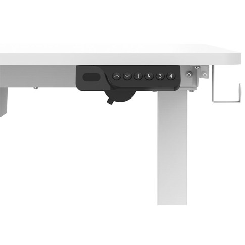 Szczegółowe zdjęcie nr 4 produktu Białe biurko elektryczne do pracy na stojąco - Rucal 5X