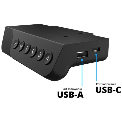 Szczegółowe zdjęcie nr 6 produktu Białe biurko elektryczne do pracy na stojąco 140x60 - Evron 5X