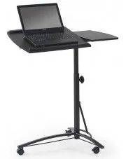 Małe czarne biurko do pracy na stojąco - Ertis