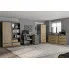 Zestaw mebli Egrof 11X antracyt dąb craft