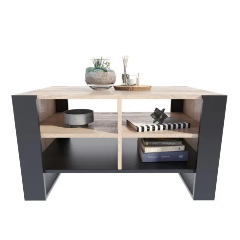 Ława kawowa nowoczesna z półkami Awia