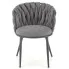 matalowe krzesło szare Trenza