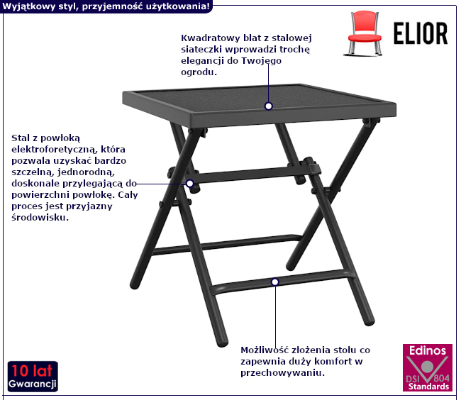 Stół do ogrodu Konfetto