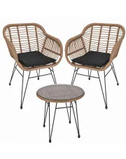 3 częściowy zestaw mebli ogrodowych boho - Otra w sklepie Edinos.pl