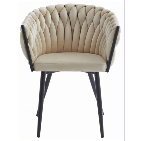 bezowe tapicerowane krzeslo kubelkowe abax