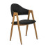 Czarne nowoczesne krzesło do stołu - Onfo