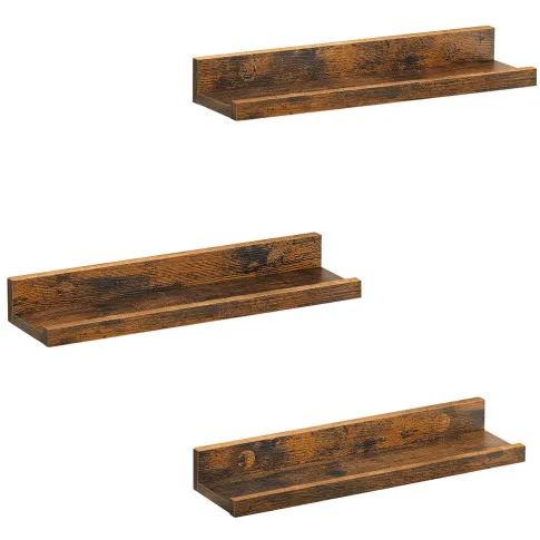 Komplet 3 półek industrialnych Tehari