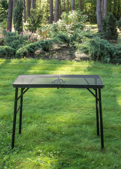 Wizualizacja czarnego stolika campingowego Tahiti