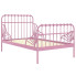 Różowe metalowe łóżko Welix