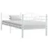 Białe pojedyncze łóżko Davin