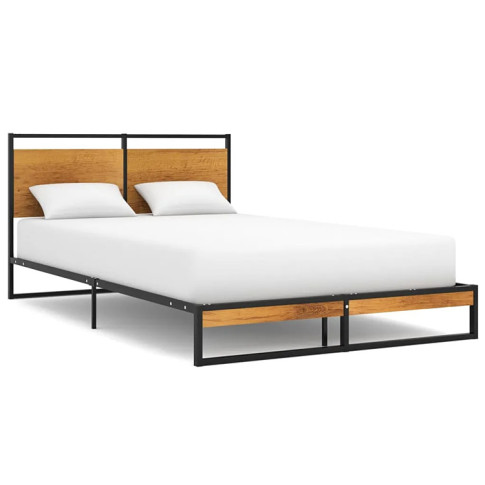 Metalowe łóżko w stylu loftowym Petrix