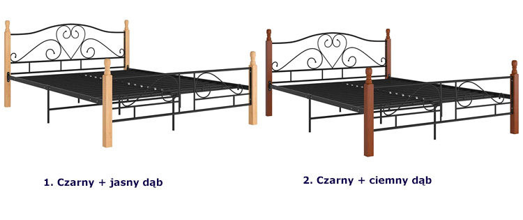 Dostępna kolorystyka łóżek Dexir