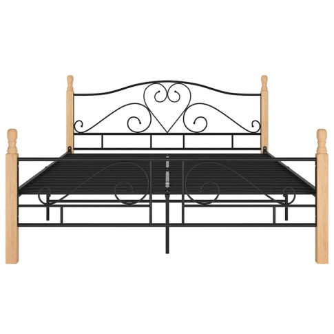Metalowe dwuosobowe łóżko Onel