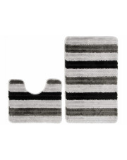 Szary komplet dywaników łazienkowych - Iles 4X