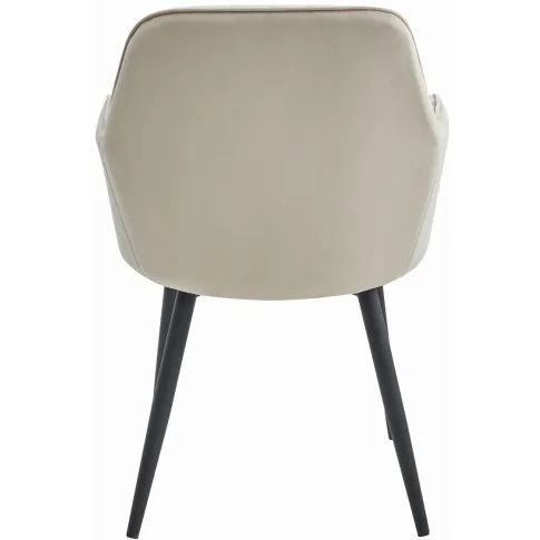 Beżowe welurowe krzesło z podłokietnikami Negros 3X