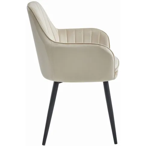 Beżowe krzesło z podłokietnikami do salonu Negros 3X