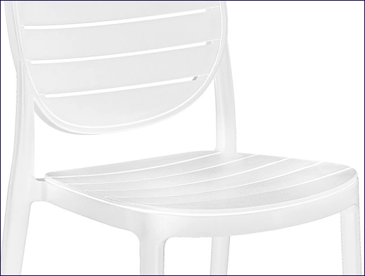 białe ogrodowe krzesło Aksel
