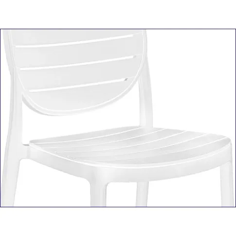 krzesło tarasowe białe Aksel