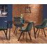 Zdjęcie zielone krzesło pikowane loftowe Winston - sklep Edinos.pl
