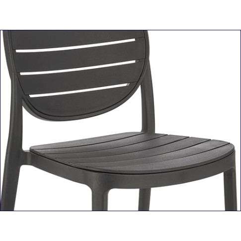 krzesło tarasowe czarny Aksel
