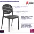 krzesło ogrodowe kolor czarny Aksel