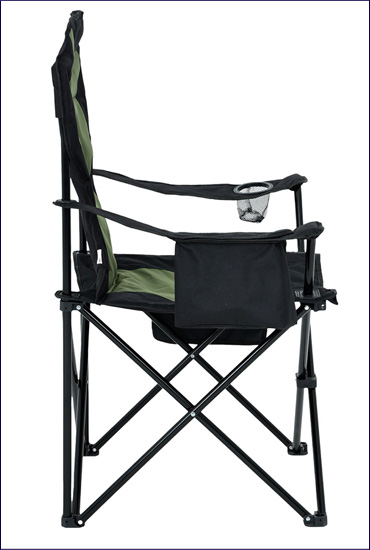 Krzesło kempingowe Krebri czarny+zielony