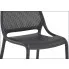 czarne ażurowe krzesło ogrodowe Olav 3X