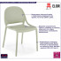 krzesło szaplowane kolor mięty Olav 3X