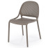 Nowoczesne sztaplowane krzesło khaki - Olav 3X