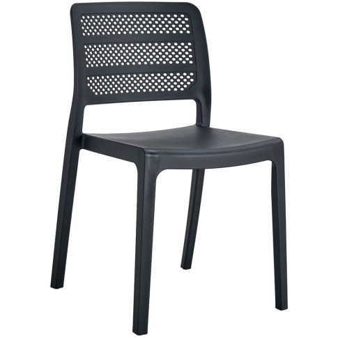 Czarne krzesło ogrodowe Oxion